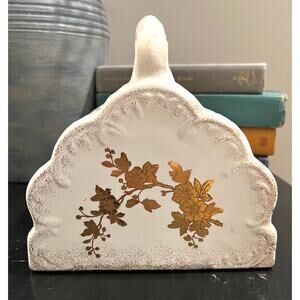 Antique Ludwig Wessel Imperial Bonn Cheese Cover Cone Cloche Embossed Gold